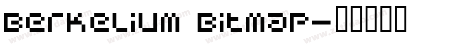 Berkelium Bitmap字体转换